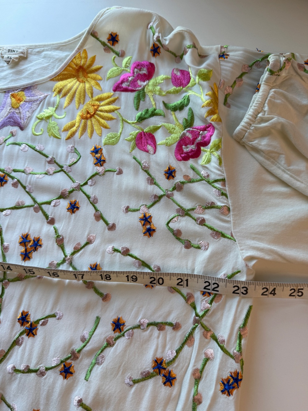 Anthropologie Tiny Lori Embroidered Colorful Top size XL - Picture 12 of 14